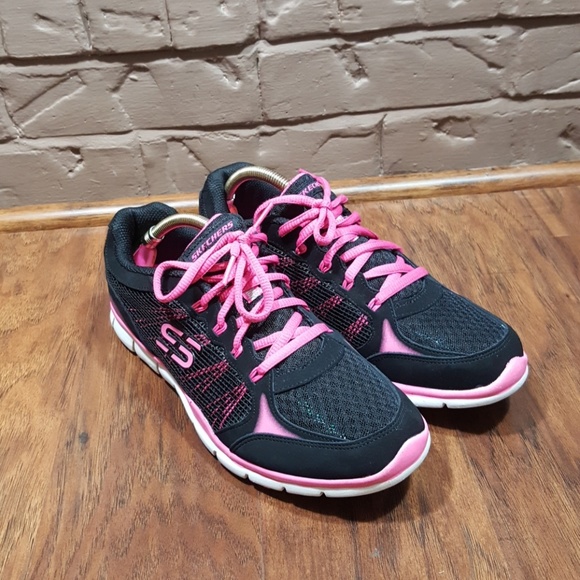 Skechers, size 9, like new condition, black/pink. - Picture 6 of 8